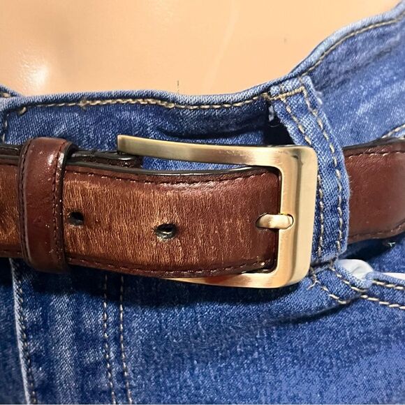 Genuine Leather Braided Belt bonded lacing 34 - Picture 3 of 11